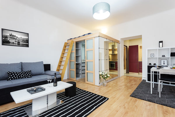 We would like to offer you a cosy, stylish apartment in the city of Prague. The  Prague, Czechia Stylish apartment on riverside Entire rental unit vacation rental 23913566