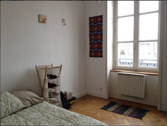 La chambre de 18mts2 (environ) dispose d'un lit double avec une grande fenêtre,  Lyon, France Chambre lumineuse et espacieuse Private room in rental unit vacation rental 21844832
