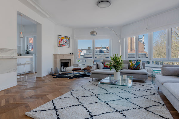 Modern chic 2-bedroom apartment with balcony is situated in the lively Ixelles a Ambazac, France Molière Design residence Entire serviced apartment vacation rental 593912325772882612