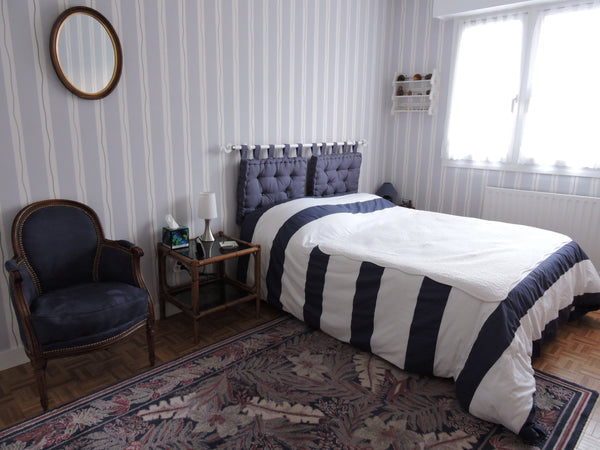 Large and bright bedroom, with a double bed and  private bathroom and toilets, i Lyon, France Spacious room at Fourvière Private room in condo vacation rental 9147294