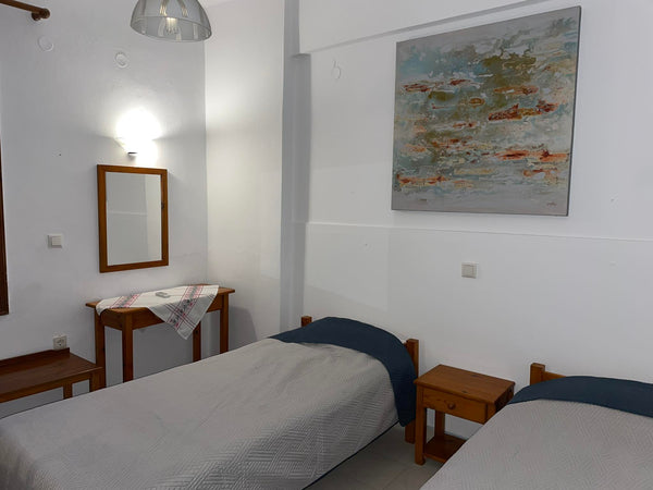 Furnished one-room apartment in a garden on the beach of Kamisiana next to Kolim  Livadia studios on the beach Room in aparthotel vacation rental 609316093809480216