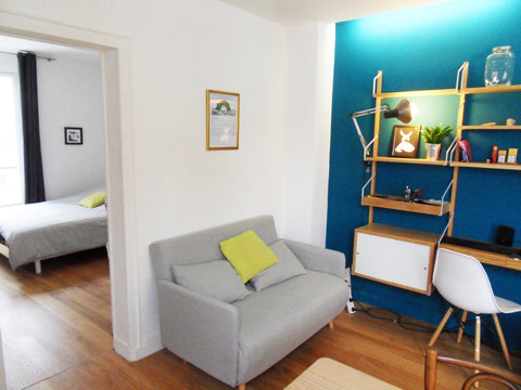 Appartement cosy, très lumineux et calme au 4ème étage donnant sur cour. Situé d St-Malo, France Cosy appartement 2pièces Entire rental unit vacation rental 21962759