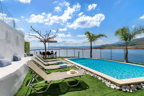 An old, renovated stone house, located in the most picturesque area of Apokorona Chania, Greece Amazing view house on the edge next to the sea Entire cottage vacation rental 49774696