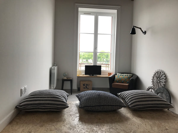 Studio vu sur le Rhône entièrement rénové en Aout 2017 .<br />Plafond à la Franç Fleurieux-sur-l'Arbresle, France Studio renové Gare de Perrache Entire rental unit vacation rental 23726759