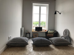 Studio vu sur le Rhône entièrement rénové en Aout 2017 .<br />Plafond à la Franç Fleurieux-sur-l'Arbresle, France Studio renové Gare de Perrache Entire rental unit vacation rental 23726759