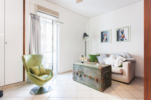 A modern, 2nd floor apartment of 55sqm in a 5 storey building in the heart of At Athens, Greece Chic apartment by Acropolis museum & metro Entire rental unit vacation rental 39172407