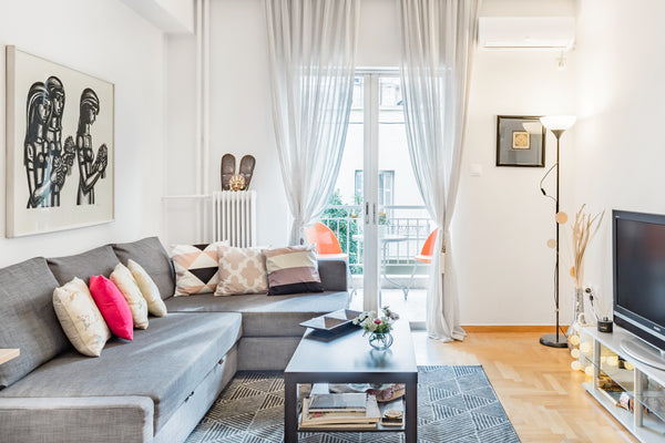 Cook breakfast in a cozy kitchen and dine on a charming balcony overlooking the  East Attica Regional Unit, Greece Koukaki Apartment with a Sunny Balcony, near the Acropolis Entire rental unit vacation rental 24484273