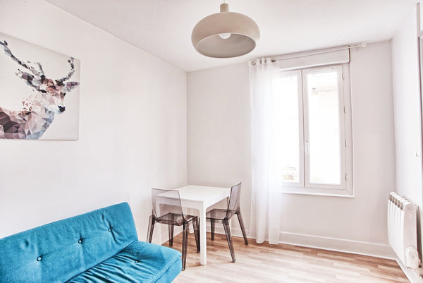 L'appartement vous charmera par son côté agréable et cosy. Il est bien situé, au Lyon, France Cosy et très propre, terrasse,  prox  Métro Entire condo vacation rental 39377465