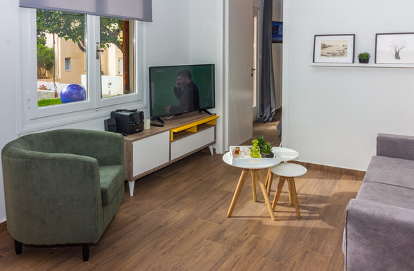 Our beautiful home is brand new, totally renovated with style and color and loca Chania, Greece Olive Garden Holiday Home steps to the Beach 1 Entire rental unit vacation rental 26175633