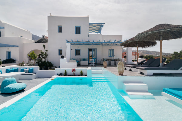Stunning villa with private pool and two jacuzzis ideal for families and big com Greece Santoxenia luxury Villa Entire villa vacation rental 19432339