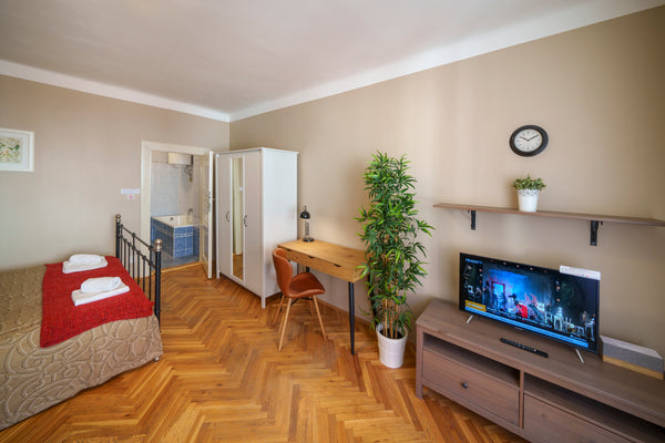 OLD TOWN - ECONOMY STUDIO TEMPLOVA III. is 25 m2/ 267 ft2 in size and is located Prague, Czechia OLD TOWN - ECONOMY STUDIO TEMPLOVA III. Private room in serviced apartment vacation rental 3341514