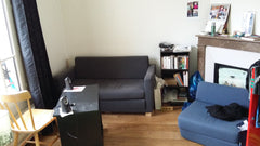 Mon logement est proche du Cimetière Père la chaise, de Bastille et des rues com  Belle Chambre cachet de l'ancien cheminée parquet Private room in rental unit vacation rental 16144900