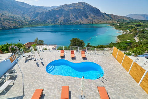 ★ 2 Newly Built Private Outdoor Pool! ★<br /><br />Elegant Private Villa for ren Kavallos, Greece Lake Front Villa for 16, with 2 New Private Pool Entire home vacation rental 47858636