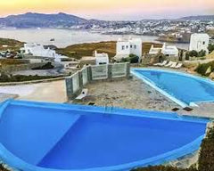 Two villas co located within 50 meteres there are two shared pools. The one vill  Skyfall villas in Ornos Entire villa vacation rental 52930388