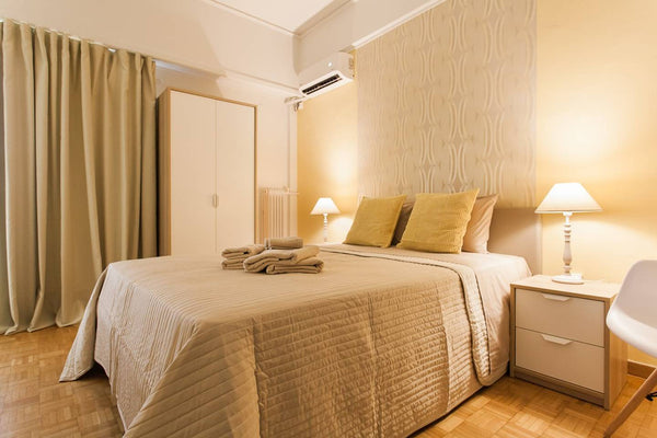 A clean beautiful PRIVATE double BEDROOM in shared self service apartment. 15 mi Athens, Greece Museum of Modern Art Private Double Room in shared apartment next to Metro SF5 Private room in rental unit vacation rental 19664404