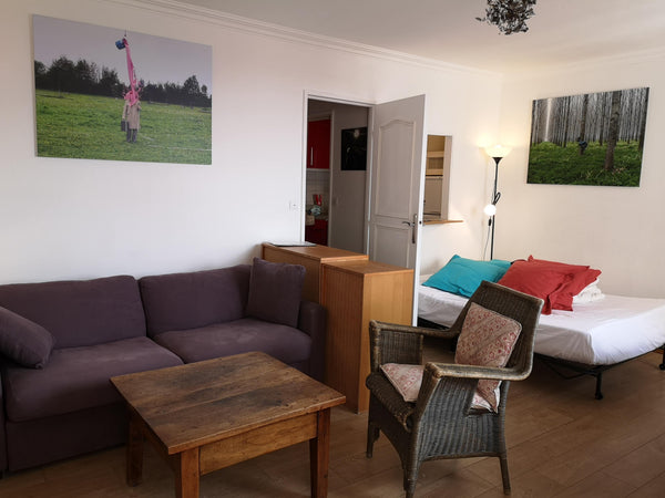 Spacious, quiet and comfortable studio up to 4 persons 19th floor, beautiful sig Paris, France Nice studio + terrace at Belleville Entire condo vacation rental 1149515