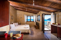 Beautiful stonebuilt apartments with perfect view. The apartment is brand new an Perama, Greece 3 Seaview Apt,one step from Panormo sandy beach! Entire rental unit vacation rental 18830198