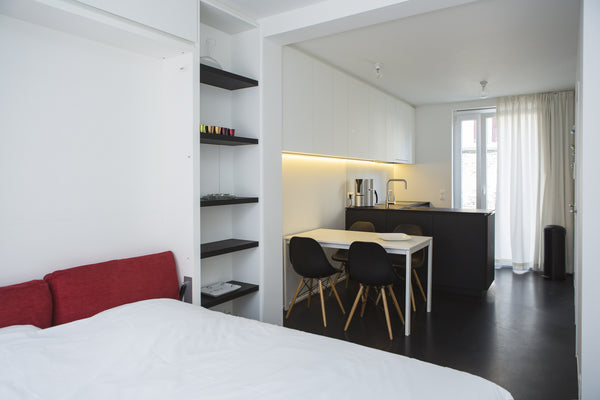 This is a new self-catered studio situated in a hip upcoming neighbourhood of th Gent, Belgium Black & White studioB central Ghent Entire rental unit vacation rental 696209