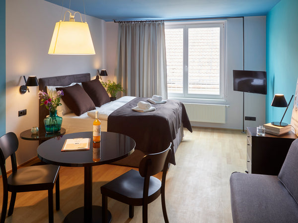 Our studio apartments is a mix of modern interior and cosy details. The apartmen  Modern City Apartment - Ringstrasse Room in serviced apartment vacation rental 20985649