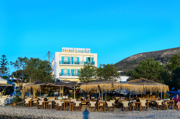 Livadia Hotel is situated only a short walk from the port of Parikia, on Livadia Paros, Greece 