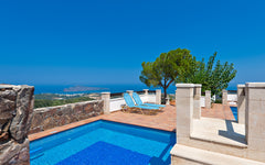Villa Georgokastelo is a lovely, picturesque (like castle), 4-bedroom villa (wit Chania, Greece Villa Georgokastelo, 4 BD, top hill, private pool Cycladic home vacation rental 8136320