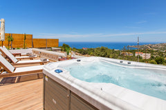 Amaryllis luxury Villa built on May 2019<br /><br />★25m2 Private Glass infinity Sofia, Bulgaria NEW Villa★Prv Glass Infinity Pool★Jacuzzi★SeaView★ Entire villa vacation rental 35506940