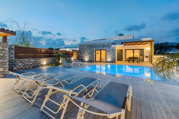 New luxury villa with private swimming pool, barbecue, top quality mattresses an Rhodes, Greece Villa Juliette - Prasonisi Villas Entire villa vacation rental 9667423