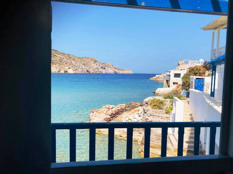 Salty kisses is a cozy house located above the sea water. It can accommodate 2 g Adamantas, Greece Salty Kisses in Fyropotamos Cycladic home vacation rental 48598443