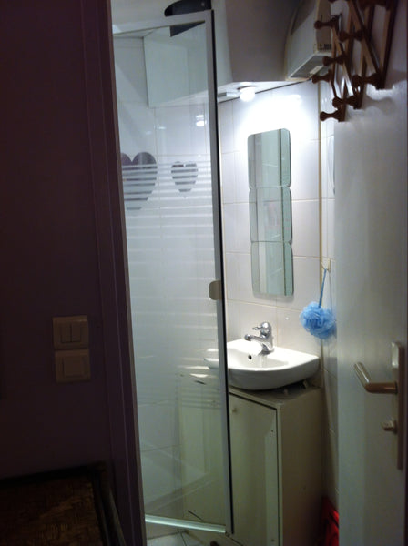 the bathroom is in the room, it's private, quiet room is sunny, and the neighbor Paris, France Private room with bathroom Montmartre Private room in rental unit vacation rental 467782