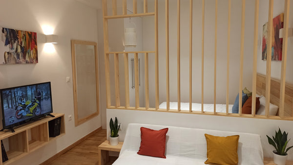 2nd floor fully reconstructed 30m2 studio, ideally located meters away from Atti Chalandri, Greece White Harmony apartment! Entire condo vacation rental 53158964