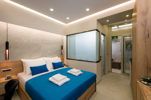 A brand new interior studio in Just Creta beach front apartments.<br />Full equi  Interior Studio in Just Creta apartments Entire condo vacation rental 49870390