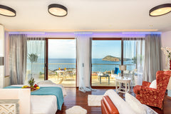 Relax on our sunny terrace, breath the fresh sea-breeze high on the hill of Plat Platanias, Greece Blue Suite by Cosmos Entire rental unit vacation rental 25798805