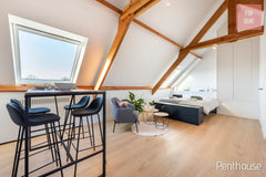 This is a perfect accommodation for a couple alone, or with 1 or 2 children, in  Gent, Belgium ★ Lovely stylish penthouse  w A/C near centre ★ Entire loft vacation rental 42823236