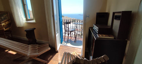 Renovated traditional mansion inside the medieval town of Ano Syros with a breat  Jasmine-Panoramic view Entire place vacation rental 51588871