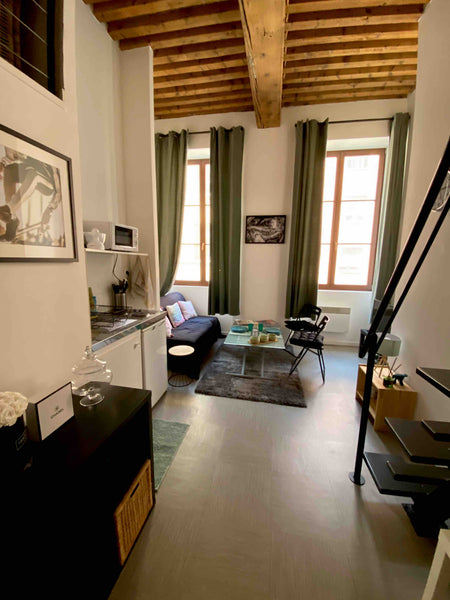 Charmant studio de 20 m² environ + mezzanine  2ème étage avec ascenseur. Studio  Chaponnay, France Charmant Studio  20m² Lyon 1er à 5 mn de Bellecour Entire rental unit vacation rental 48577510