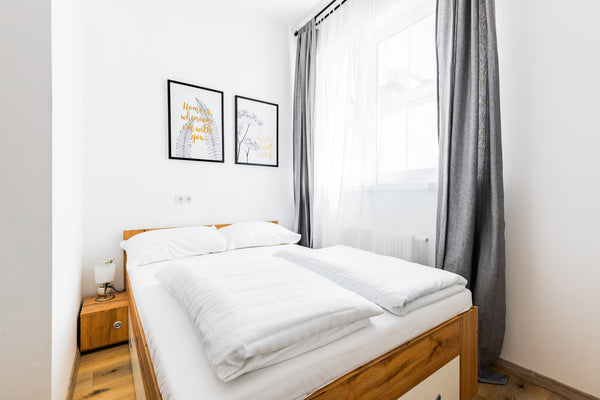 The modern furnished accommodation offers space for two guests and is located in Vienna, Austria BEAUTIFUL AND MODERN APARTMENT Private room in condo vacation rental 33987420