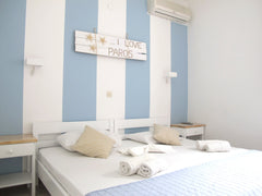 At 700 meters from the port and 100 meters from the beautiful beach of Livadia,  Paros, Greece Angelina Studios for 4 people goundfloor Entire rental unit vacation rental 4834883