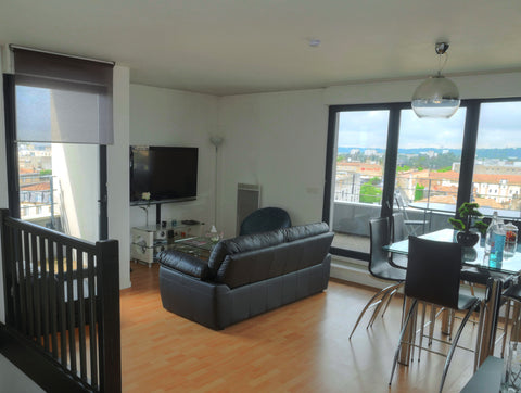 A deux pas de la gare, des transports en commun et à 5 min à pieds de l'hyper ce Bordeaux, France DUPLEX ROOFTOP**** Parking+Vue Superb+Gare St Jean Entire condo vacation rental 19372702