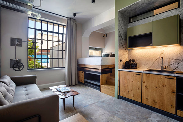 The second-floor studio apartment of The Foundry Urban Boutique Luxury Hotel is  Athens, Greece The Foundry Apartment I-2 Room in serviced apartment vacation rental 28419182
