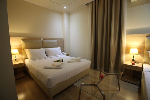 Room Size 20 m² <br />1 twin bed  and 1 full bed  <br />This triple room feature GR Deluxe Hotel Room in the centre of Athens Room in hotel vacation rental 30364212