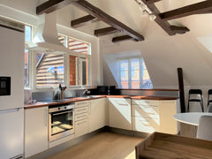 There are 3 separate bedrooms fitted with double beds and a bathroom on the lowe Copenhagen, Denmark Spacious and Bright Duplex Apartment with a Terrace Entire rental unit vacation rental 549132636945700285