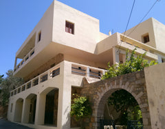 The house, built in four semi levels, has a unique architecture, a big bougainvi Agios Nikolaos, Greece Cretan home with splendid view of see port Entire home vacation rental 20408074