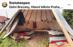 Teepee for couples, families or groups of friends and openminded colleagues - fo Dolní Břežany, Czechia TEEPEE with Wi-Fi and PARKING (2-6 people) Tipi vacation rental 15608923
