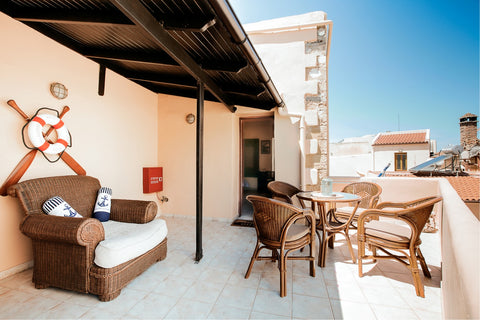 A navy style suite in the heart of Chania's Old Port, just 30 meters from the se Chania, Greece Suite Maritime 1 Entire rental unit vacation rental 23081418