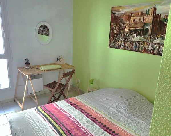 Nous proposons une chambre en location pour une courte ou moyenne durée. Le loge Lyon, France Jolie chambre privée 10m2 dans appartement partagé Private room in rental unit vacation rental 48784350