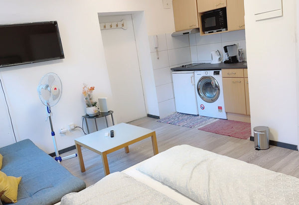 The 25m2 ground floor studio is in an old Viennese apartment building in superb   cute 1BR Apt.- 10 mins walk from Downtown Entire rental unit vacation rental 704236353440313580