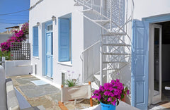 Traditional Village Home that can accommodate up to 5 guests, house is located i Athens, Greece Bright, Calming Retreat @ Triantaros Tinos Entire home vacation rental 49267492