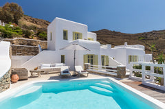 The heart of the villa is its expansive terrace facing the sea, with a private p Athens, Greece Villa "Nashira" - Lyra Villas Mykonos Entire villa vacation rental 25332789