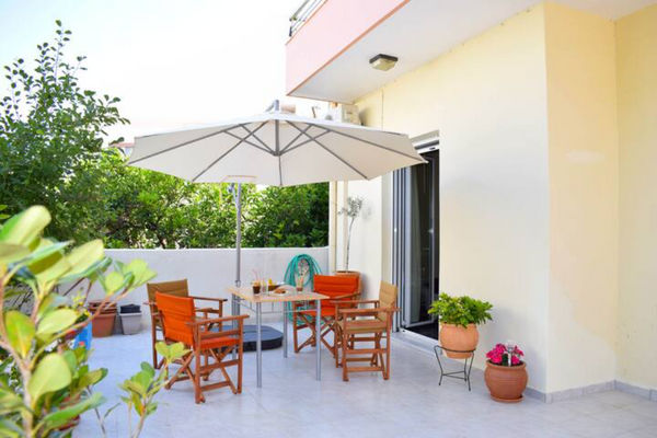 Our 110 square-metre smart furnished, high-ceiling apartment is fully equipped i Chania, Greece Marble Cool 2-bedroom Down Town Yard House Entire condo vacation rental 543821531359457292
