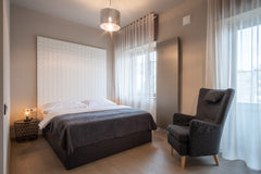 Experience the brand new stylish fully furnished apartments designed by renowned  Extra Spacious Design Studio w. Balcony and A/C Entire serviced apartment vacation rental 52484405